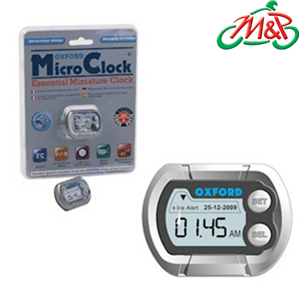 Oxford Motorcycle Scooter Micro Digital Clock Waterproof Mini Clock