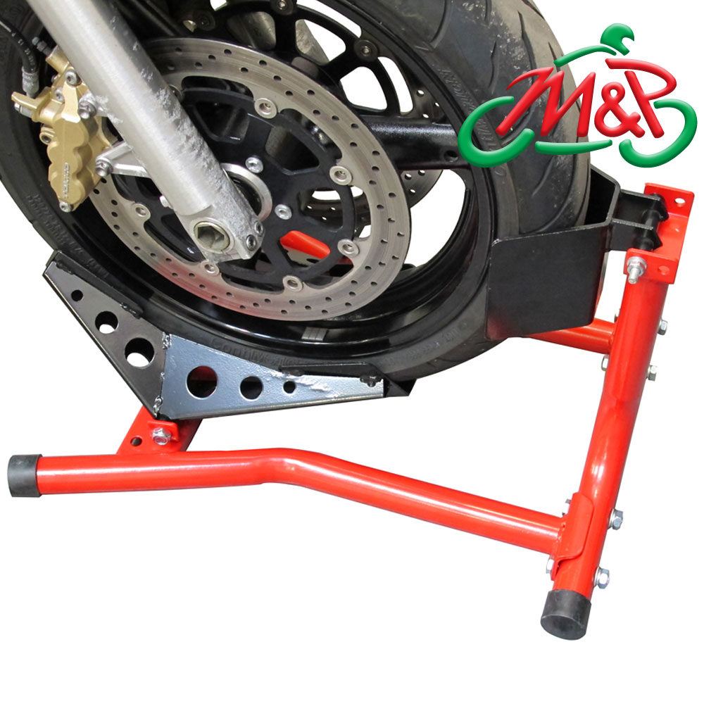 Motorcycle Bike Front Wheel Chock Stand Paddock Stay Transport